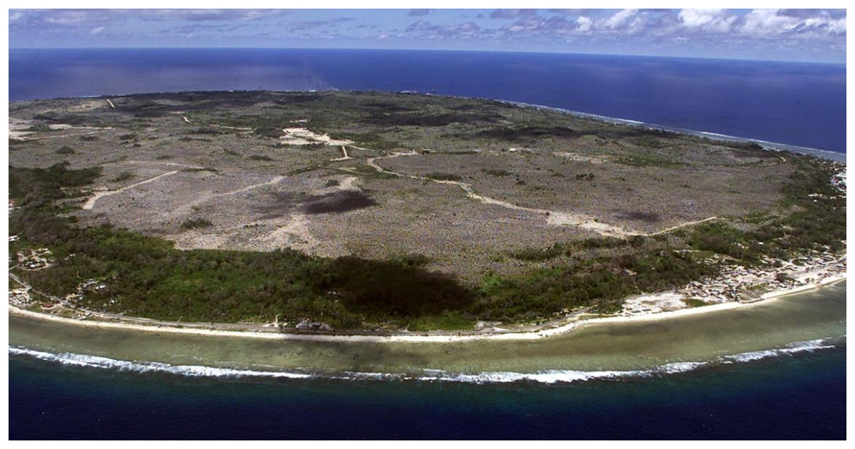 ছোট দ্বীপরাষ্ট্র নাউরুর আয়তন মাত্র ২১ বর্গকিলোমিটার। ছবি: দ্য স্ট্রেইটস টাইমস